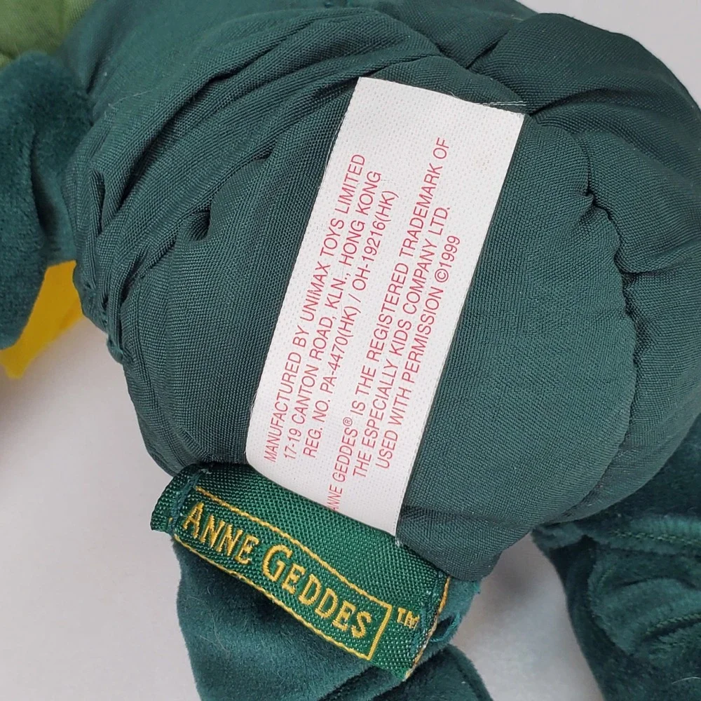Anne Geddes Baby Sunflowers Plush Bean Filled Collection Doll 1999 Unimax 9 inch